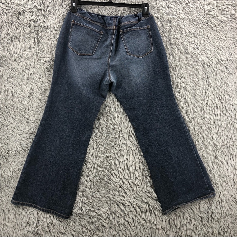 Indigo Jeans Blue Womens Petite XL Secret Fit Belly Denim Maternity - Picture 6 of 12